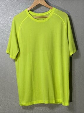 Lululemon Metal Vent Tech Short Sleeve - Neon Yellow - Size L